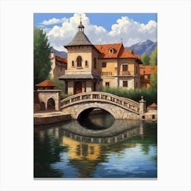 Bridge Over The River 1 Canvas Print