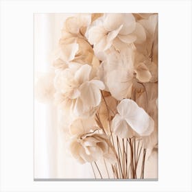 Boho Dried Flowers Hydrangea 3 Canvas Print