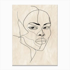 Woman'S Face 149 Canvas Print