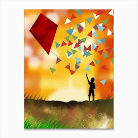 The Red Kite Canvas Print