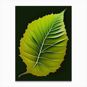 Poplar Leaf Vibrant Inspired 2 Canvas Print