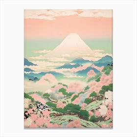 Mount Azuma In Fukushima Japanese Landscape 4 Canvas Print