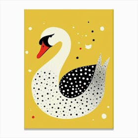 Yellow Swan 3 Canvas Print