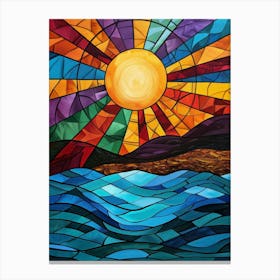 Stained Glass Painting Canvas Print