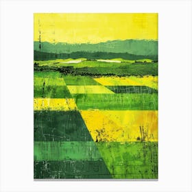 Field Of Yellow Canvas Print