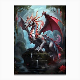 Dragon In The Forest Canvas Print