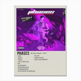 Phases By Chase Atlantic 2019 Poster Canvas Print