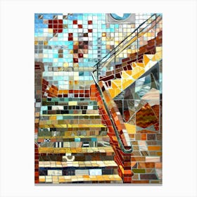 Mosaic Stairway Canvas Print