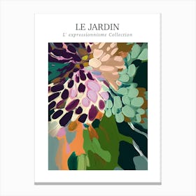 Le Jardin Abstract Oil Painting 6 Canvas Print