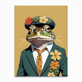 Frog In A Suit (26) Canvas Print