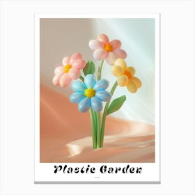 Dreamy Inflatable Flowers Poster Daisy 4 Canvas Print