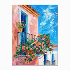 Balcony Painting In Almeria 4 Canvas Print