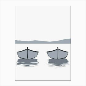 Two Boats In The Water Canvas Print