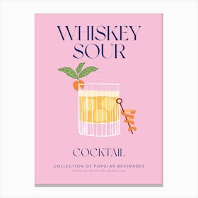 Whiskey Sour Cocktail Canvas Print