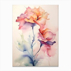 Watercolor Roses 2 Canvas Print