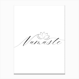 Namaste Yoga Canvas Print