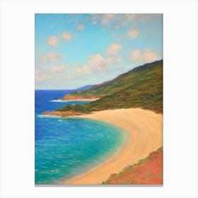 Hanauma Bay Honolulu Hawaii Monet Style Canvas Print
