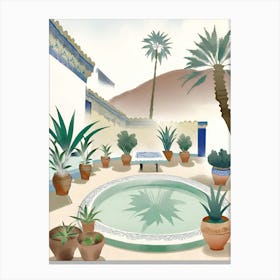 Mediterranean Garden Canvas Print