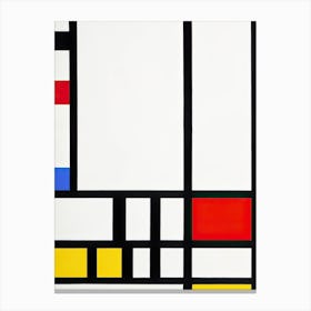 Trafalgar Square Background, Cubism Art 1, Piet Mondrian Canvas Print