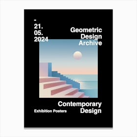 Geometric Design Archive Poster 31 Canvas Print