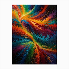 Rainbow Swirl 4 Canvas Print