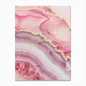 Pink Agate Canvas Print