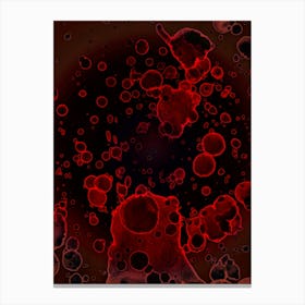 Red Design Texture Spots Canvas Print