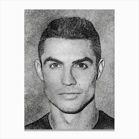 Portrait Of Ronaldo Canvas Print