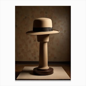 Hat On A Stand Canvas Print