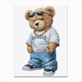 Oversize Bear.Cool-Bear-Doll-Sublimation-Bundle Canvas Print