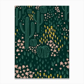 Cactus Green Canvas Print