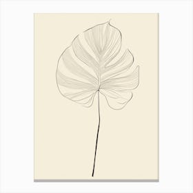 Monstera Leaf Canvas Print