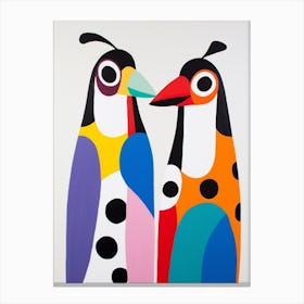Colourful Kids Animal Art Woodpecker Canvas Print