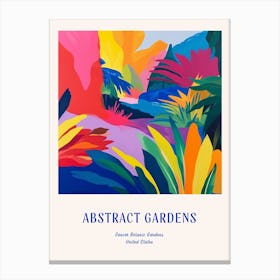 Colourful Gardens Denver Botanic Gardens Usa 2 Blue Poster Canvas Print