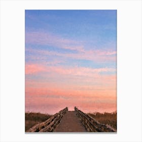 Stairs To Heaven, Sky, Oil Painting Canvas Print