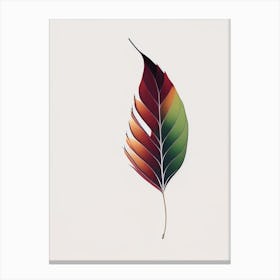 Ash Leaf Abstract Canvas Print