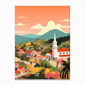 Honduras Travel Illustration Canvas Print