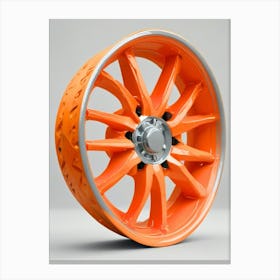 Orange Wheel Canvas Print