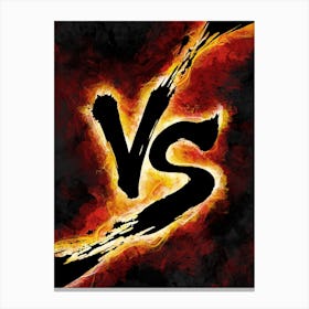 Versus Fighting Gaming Canvas Print