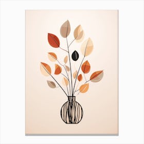 Autumn Leaves In A Vase 2 Canvas Print