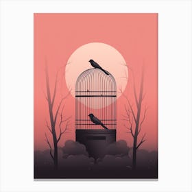 Birdcage Minimalist 1 Canvas Print