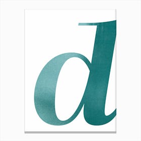 Mint d Canvas Print