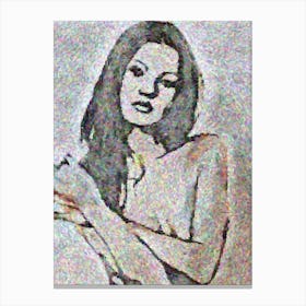 Nude Kate Moss Woman Canvas Print