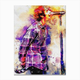 Smudge Of Liam Gallagher Canvas Print