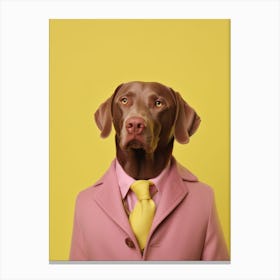 A Dog Labrador Retriever 12 Canvas Print