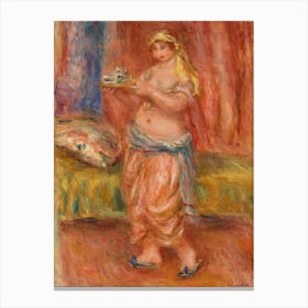 Odalisque With Tea Set, Pierre Auguste Renoir Canvas Print