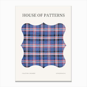 Checkered Pattern Poster 2 Canvas Print