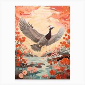 Coot 1 Detailed Bird Painting Canvas Print