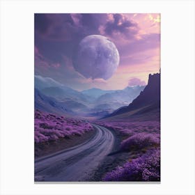 Purple Landscape Wallpaper Canvas Print