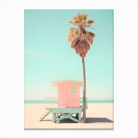 California Dreaming - Beachside Pink Bliss Canvas Print